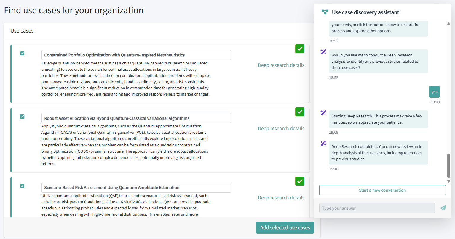 Deep analysis of the generated use cases