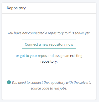 Solver, assign to repo